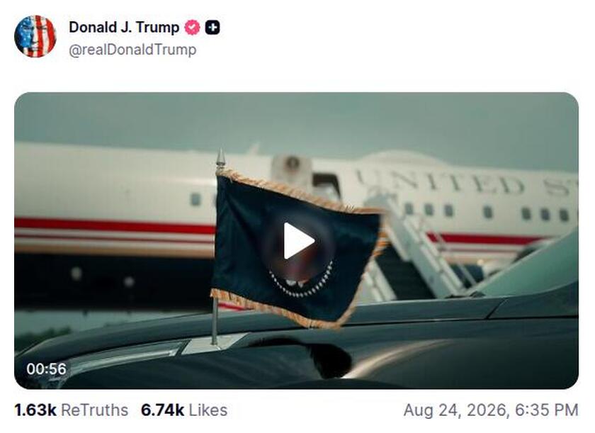 Post preview from Donald Trump