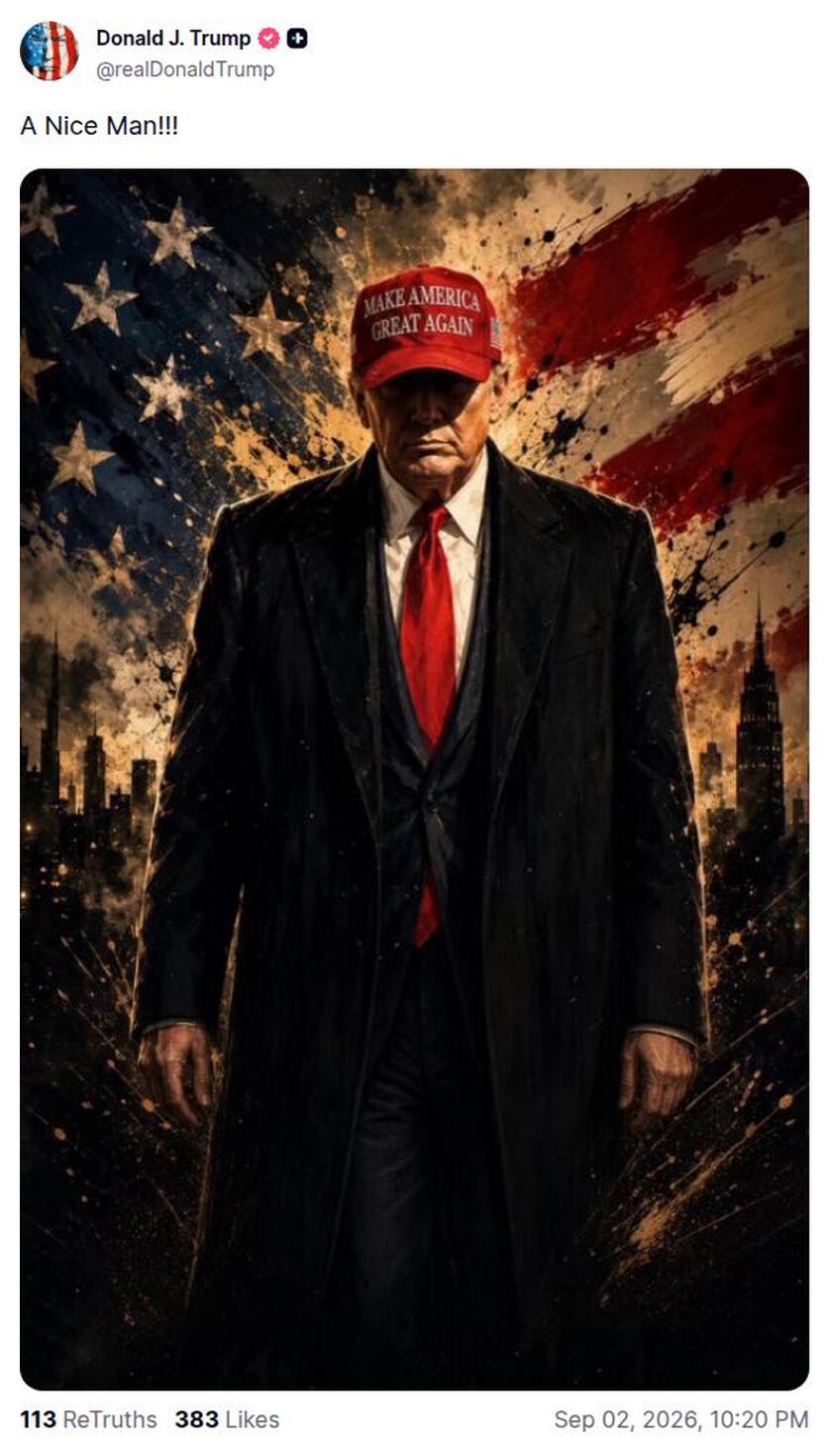 Post preview from Donald Trump