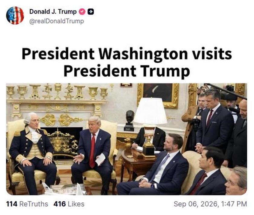 Post preview from Donald Trump