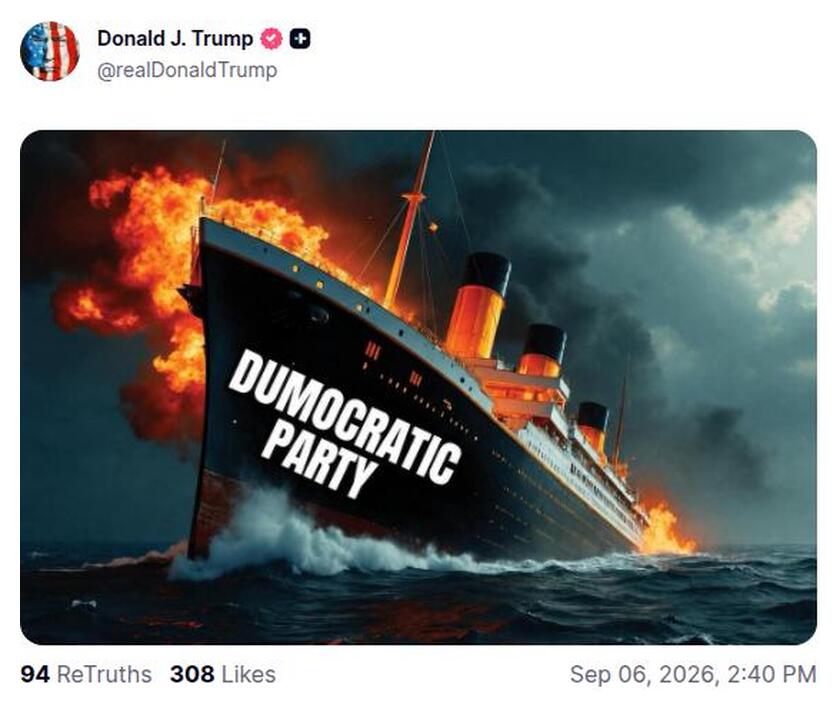Post preview from Donald Trump