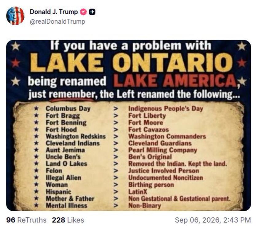 Post preview from Donald Trump