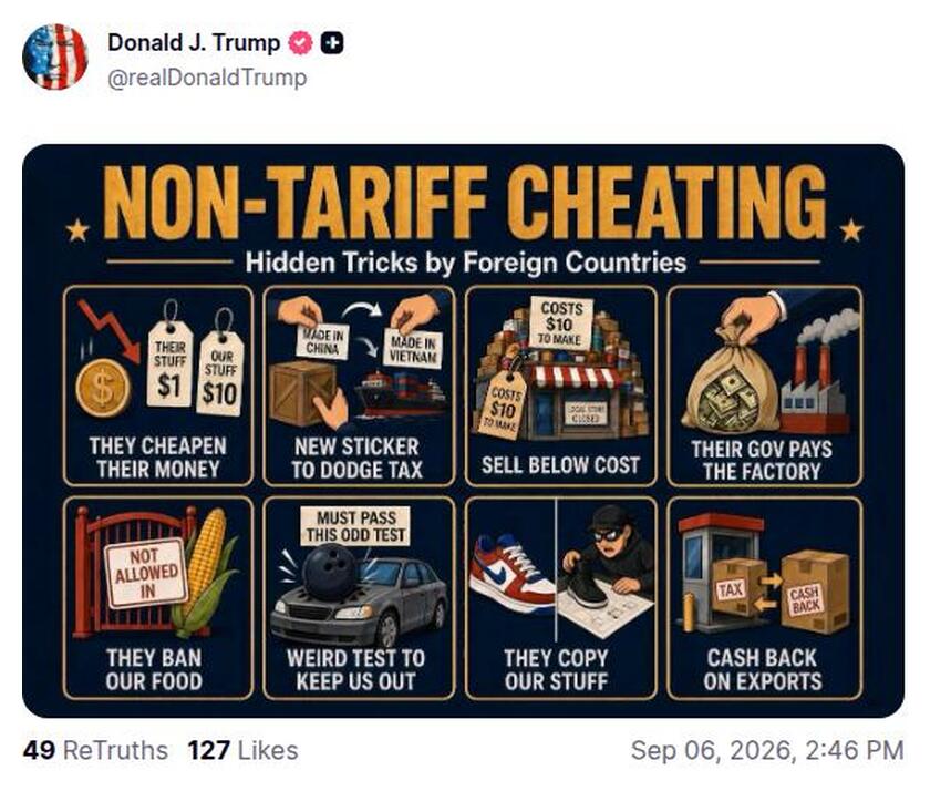 Post preview from Donald Trump