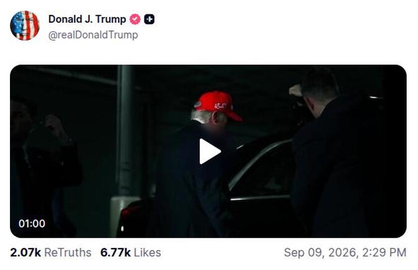 Post preview from Donald Trump