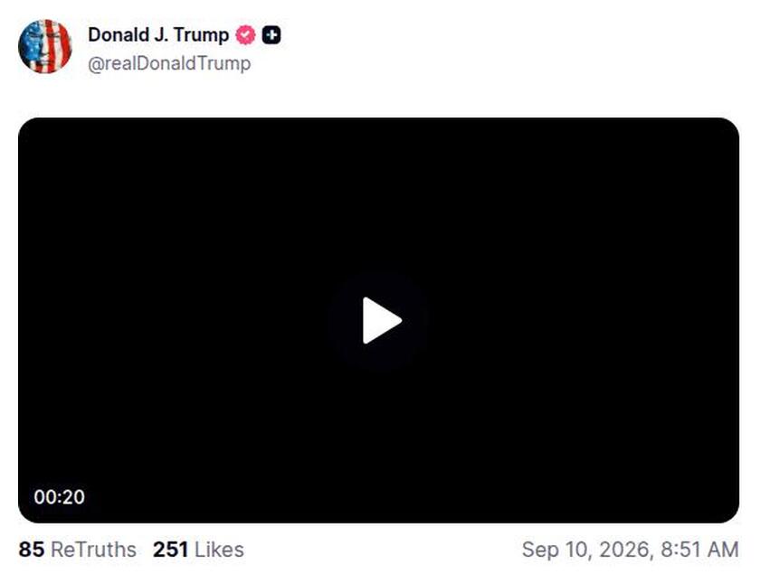 Post preview from Donald Trump
