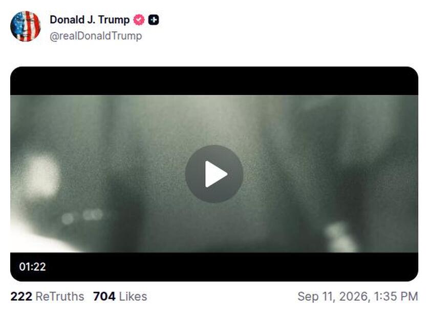 Post preview from Donald Trump