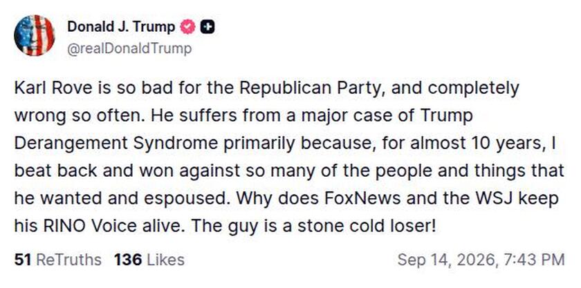 Post preview from Donald Trump