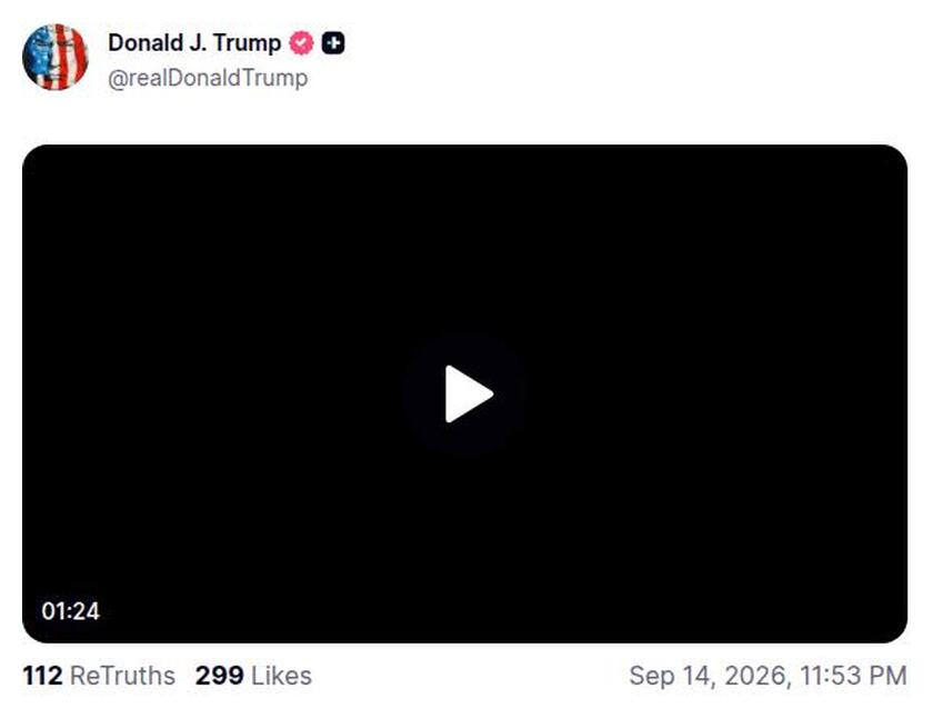 Post preview from Donald Trump