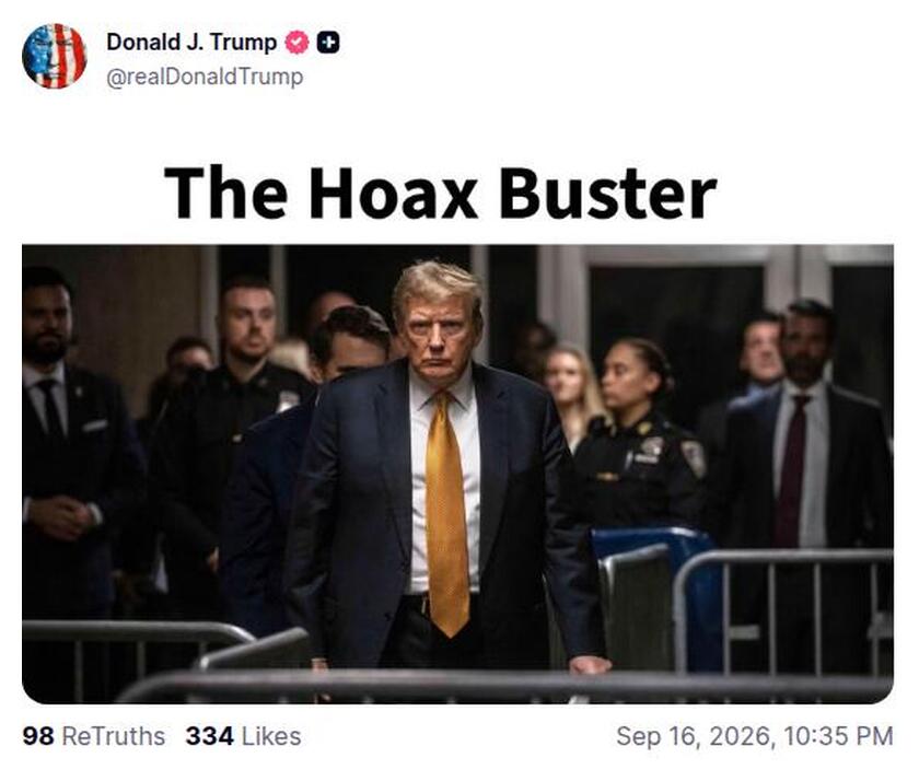 Post preview from Donald Trump