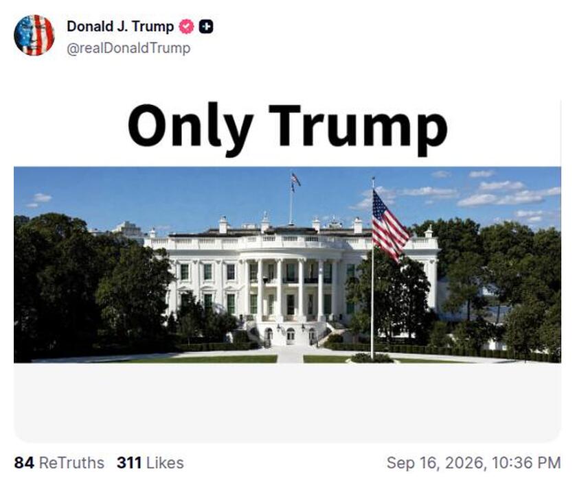 Post preview from Donald Trump