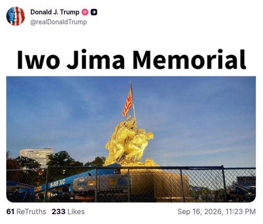 Post preview from Donald Trump