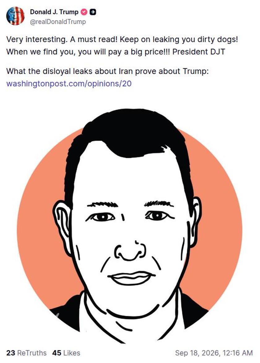 Post preview from Donald Trump