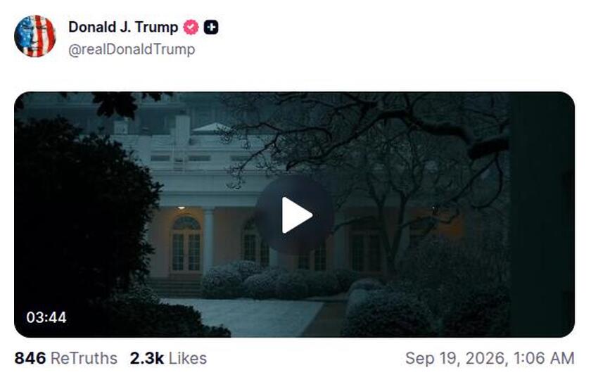 Post preview from Donald Trump