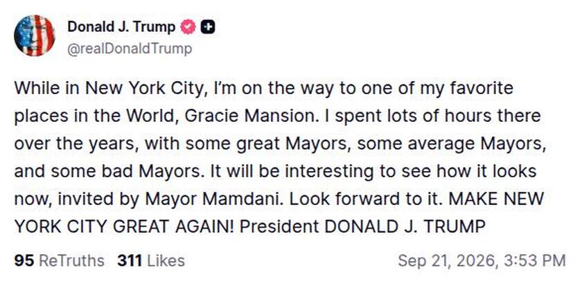 Post preview from Donald Trump