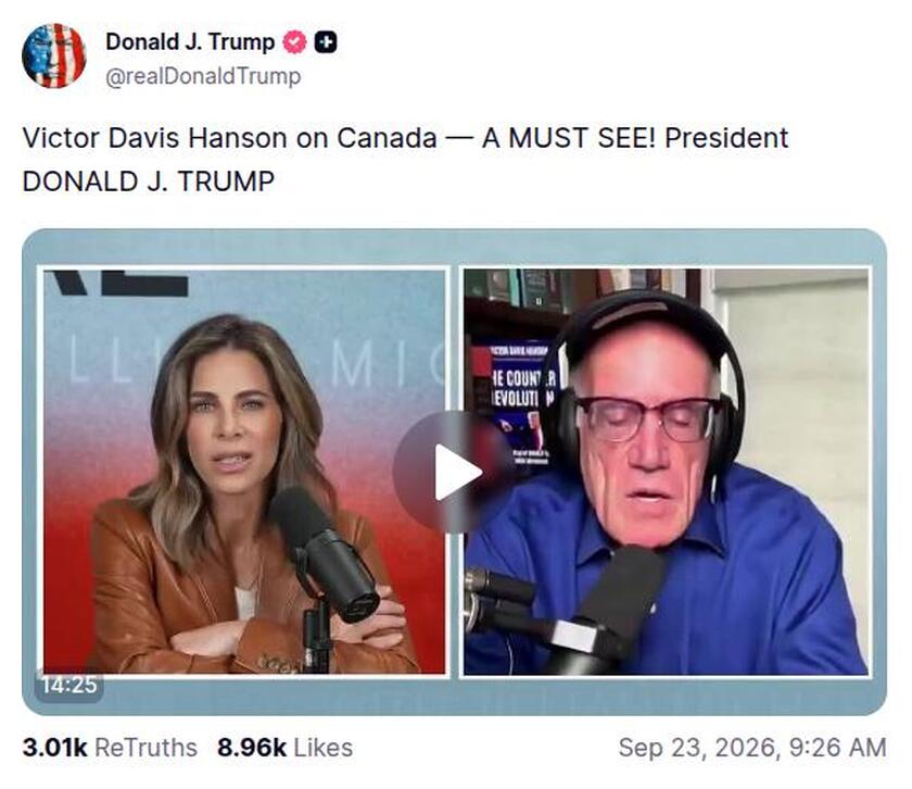 Post preview from Donald Trump