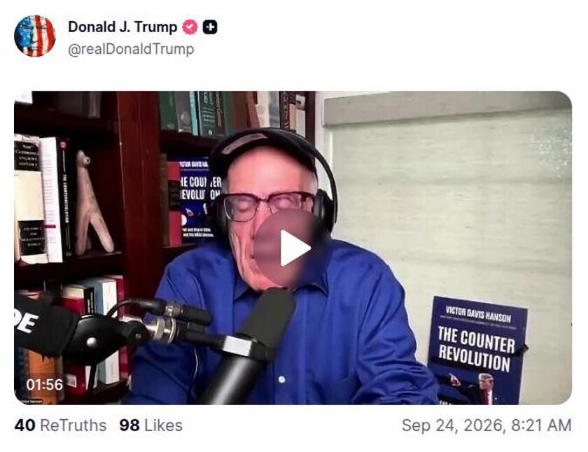 Post preview from Donald Trump
