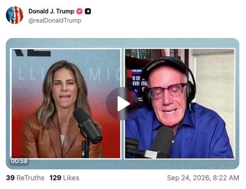 Post preview from Donald Trump