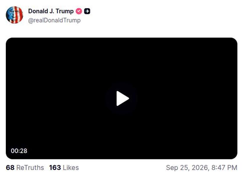 Post preview from Donald Trump