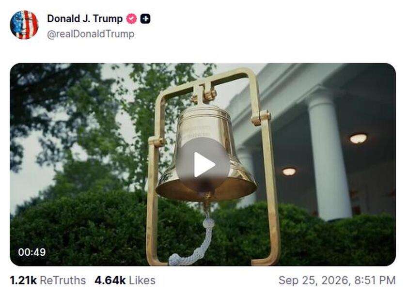 Post preview from Donald Trump