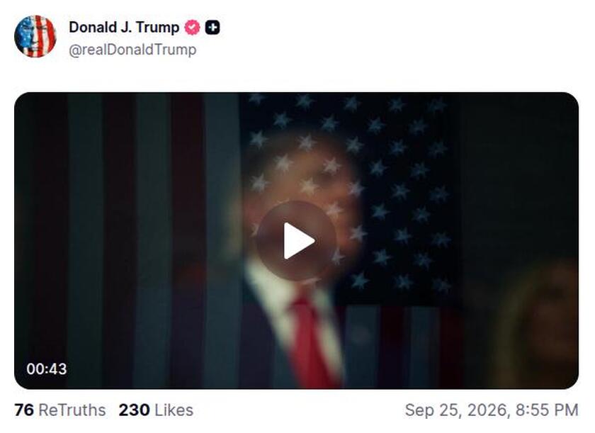 Post preview from Donald Trump