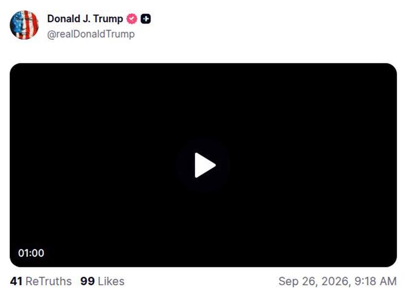 Post preview from Donald Trump