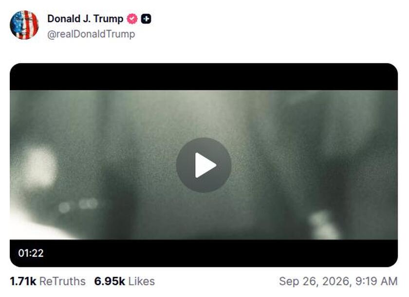 Post preview from Donald Trump