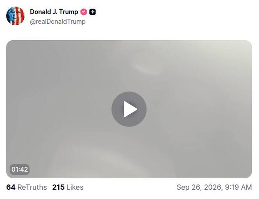 Post preview from Donald Trump