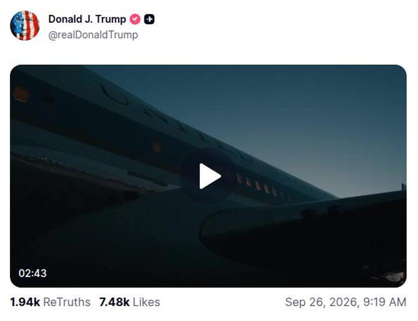 Post preview from Donald Trump