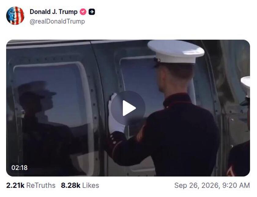 Post preview from Donald Trump