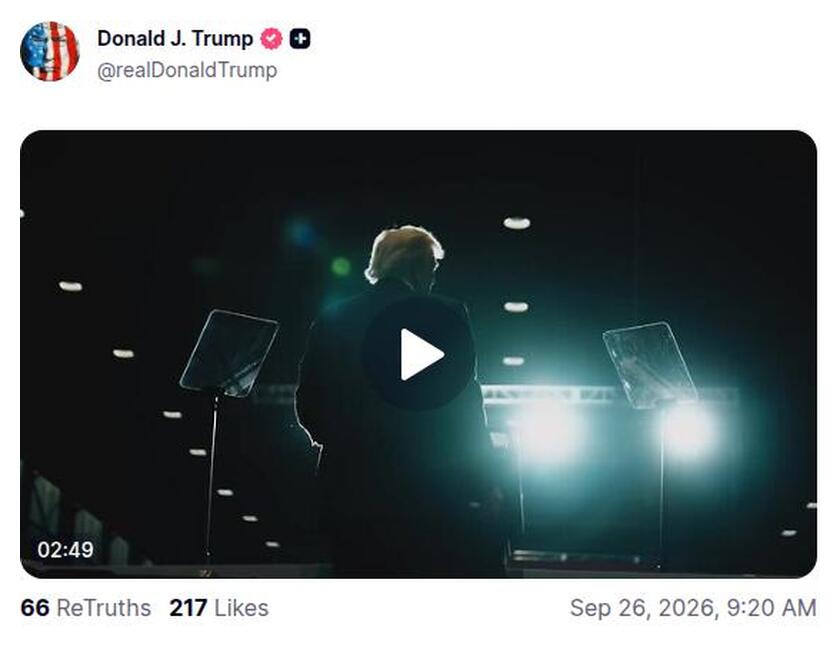 Post preview from Donald Trump