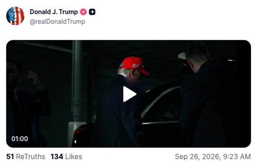 Post preview from Donald Trump