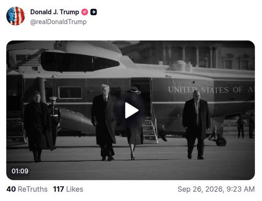Post preview from Donald Trump