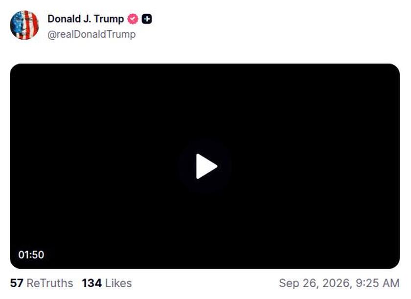 Post preview from Donald Trump