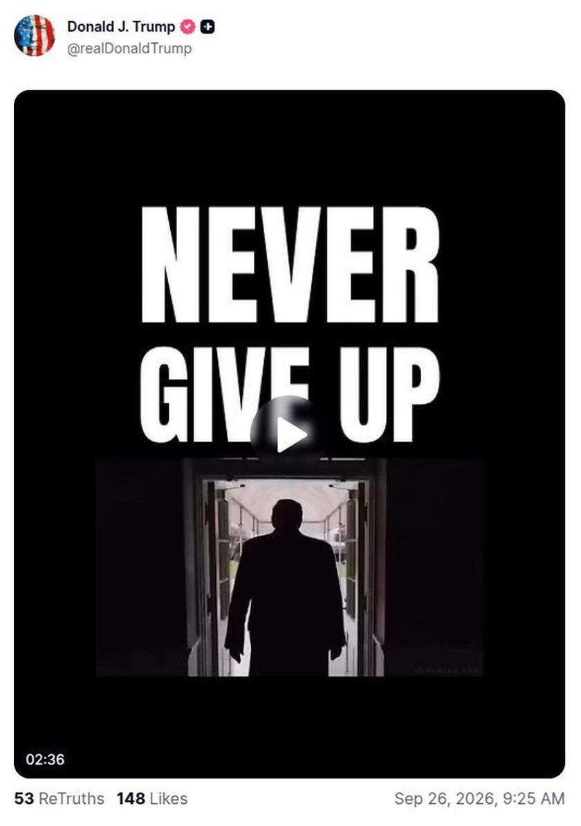 Post preview from Donald Trump