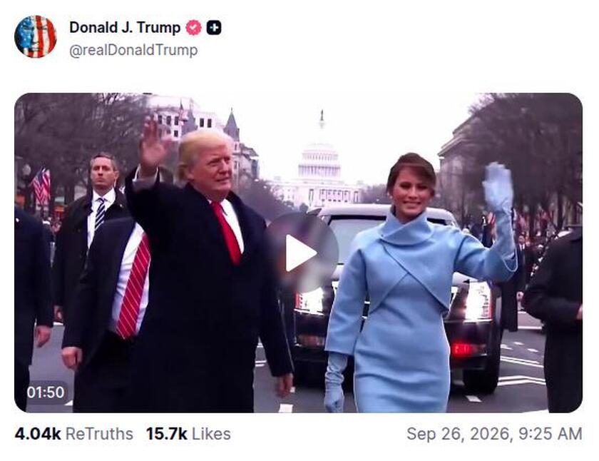 Post preview from Donald Trump