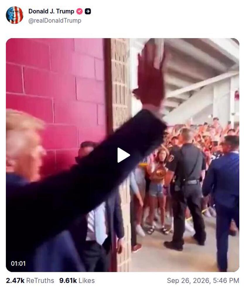 Post preview from Donald Trump