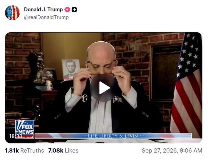 Post preview from Donald Trump