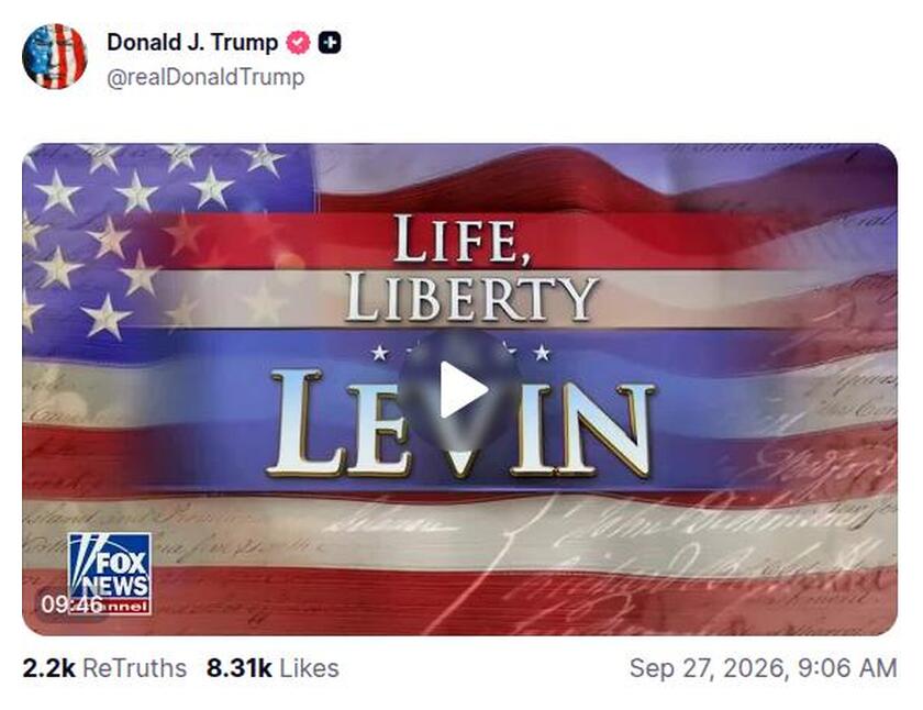 Post preview from Donald Trump