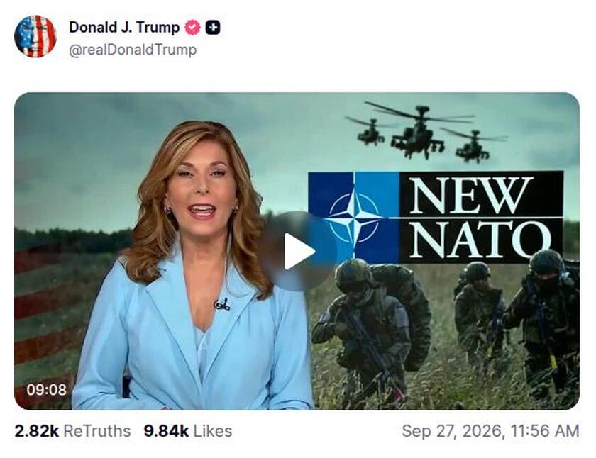 Post preview from Donald Trump