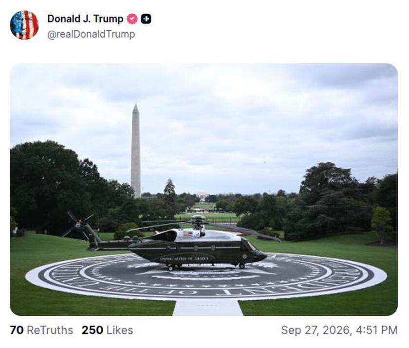 Post preview from Donald Trump