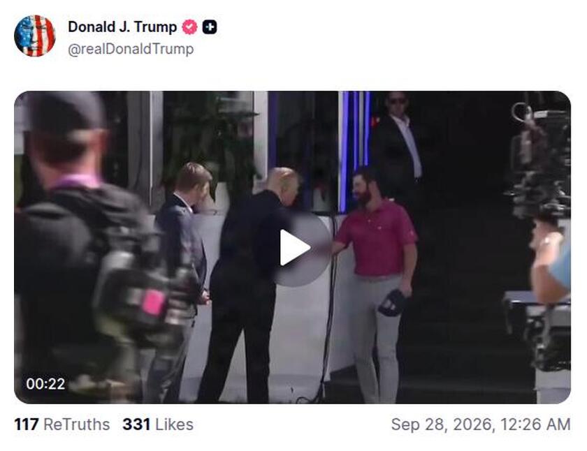 Post preview from Donald Trump