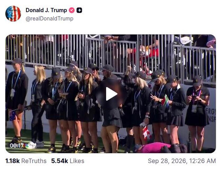 Post preview from Donald Trump