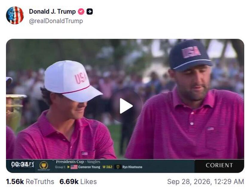 Post preview from Donald Trump
