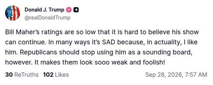 Post preview from Donald Trump