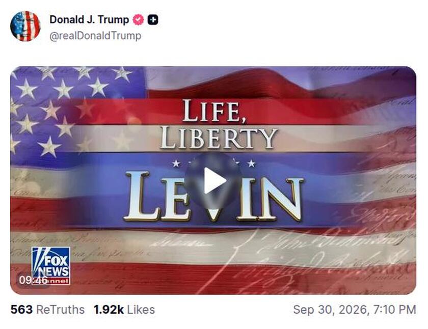 Post preview from Donald Trump