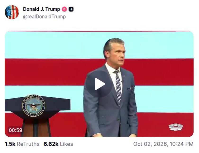 Post preview from Donald Trump
