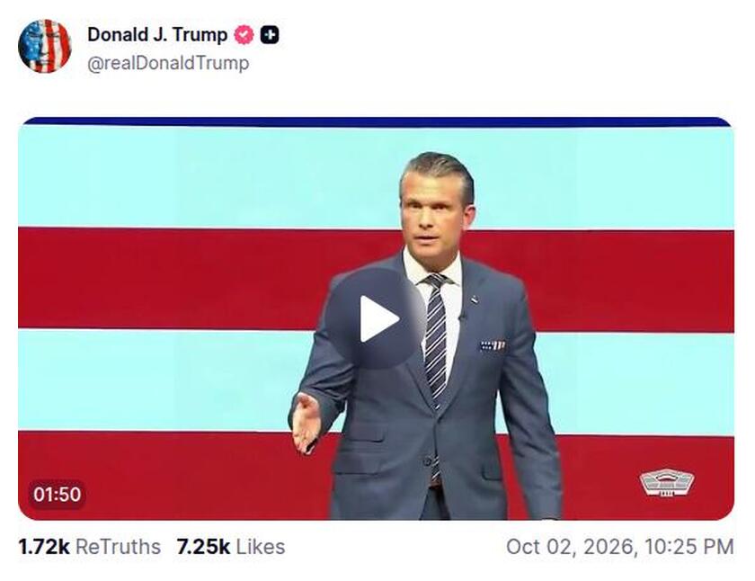Post preview from Donald Trump