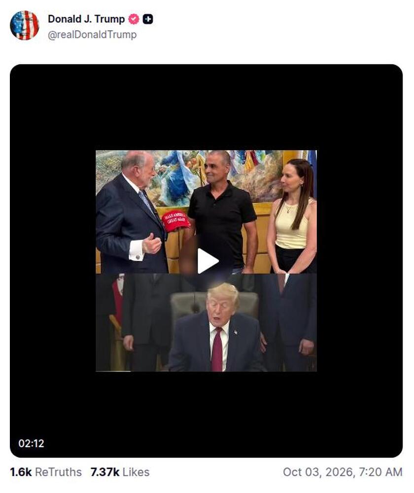 Post preview from Donald Trump