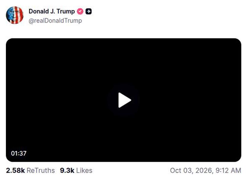 Post preview from Donald Trump