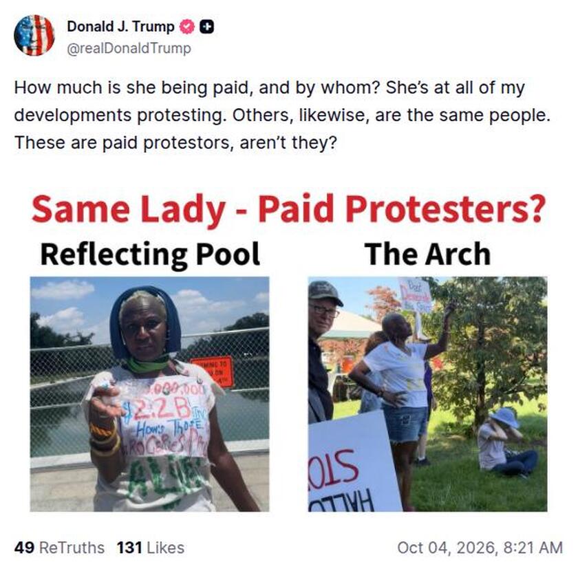 Post preview from Donald Trump