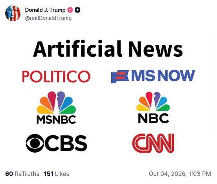 Post preview from Donald Trump
